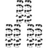 Toyvian 30 Pcs Mini Cow Animal Figure Feng Shui Ox Farm Barn Animals Playset Cow Model Toys Mini Animal Figurine Abs Child Potted Plant Decor