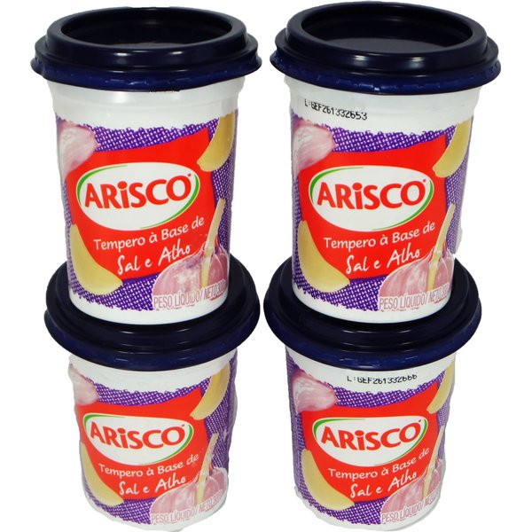 Arisco - Seasoning Salt and Garlic Paste - 10.58oz (PACK OF 04) | Tempero em Pasta Alho e Sal - 300g