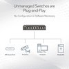 NETGEAR 5-Port Gigabit Ethernet Unmanaged Switch (GS105NA) - Desktop or Wall Mount, and Limited Lifetime Protection Gray
