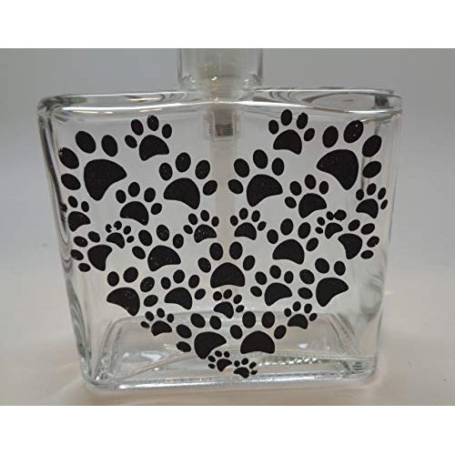 Hand painted Heart Paw Print Soap or Lotion Dispenser