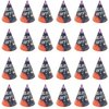 BLUE PANDA Blast Off Outer Space Birthday Party Hats (24 Pack) Black