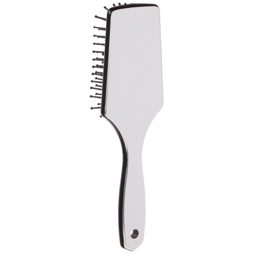 Diane Small Silver Cushion Paddle Brush, 7 Row, 12Count