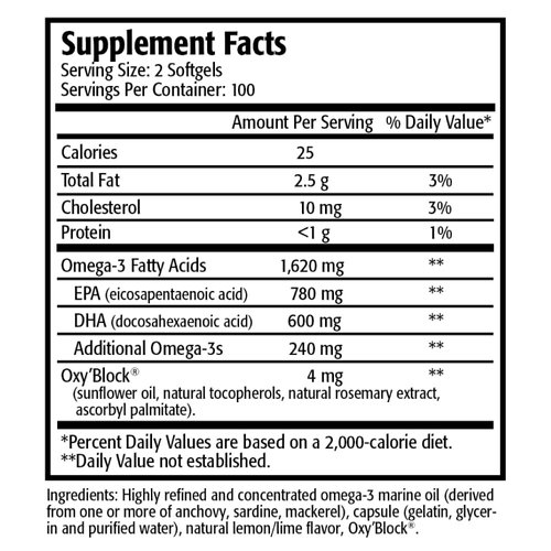 Res-Q 1250 Omega-3 Fish Oil Capsules