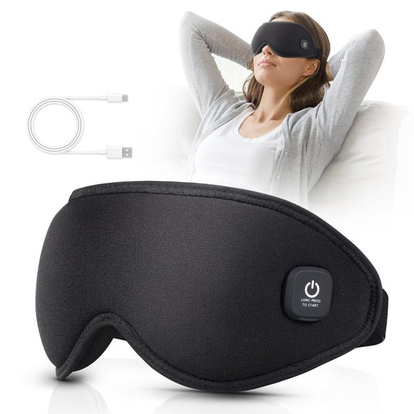 Heated Eye Mask Cordless, Warm Eye Compress for Dry Eyes Stye Blepharitis Chalazion MGD Eye Treatment, Heat Therapy to Unclog Gland, Soothe Tired and Sore Eyes