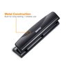 Bostitch Office 3 Hole Punch, Durable Metal,Rubber Base, 12 Sheets, Black
