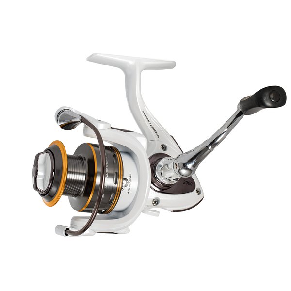 Ardent Arrow 5.0:1 Spinning Fishing Reel - Left or Right Hand White / Orange, 2000