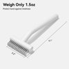 aumuca Cat Brush for Long Haired Cats, Deshedding Tool and Dematting Comb Remove Loose and Matted Fur, Cat Grooming Undercoat Rake, White