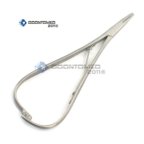 OdontoMed2011 Dental Needle Holder Mathieus Elastomeric 14cm Pliers Forcep Orthodontic Instruments ODM