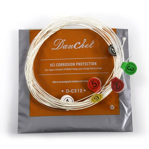 Danchet C312 Nylon Silver Plated Copper Classical Guitar Strings,Normal Tension(1 Set)