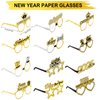 Erweicet New Year Party Supplies Kit 2025, 41 Pcs Party Favors with Black, Gold, Silver Hats, Headbands, Glasses, and Noise Makers