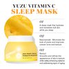 Saturday Skin 3-Piece Skin Care Set Yuzu Vitamin C Sleep Mask Yuzu Vitamin C Bright Toner and Eye Cream Overnight Facial Masks Korean Beauty Best Vitamin C Skincare Set