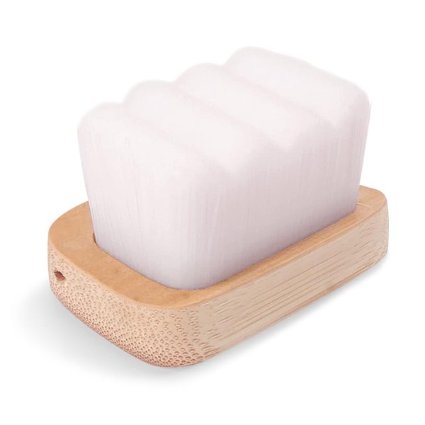 Bamboo Nail Brush, Gentle Fingernail Brush, Comfort Nail Cleaning Brush for Daily Use, Soft Bristles, Non-abrasive Nail Cleaner Brush for Dust-Free Hands and Feet, HJ-NB127 …