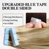 LADY MIRANDA Tape in Hair Extensions Human Hair 18 Inch 40g/20pcs Blonde Hair Extensions Soft Hair Extensions Real Human Hair Invisible Tape in Hair Extensions (9A/60, 18 Inch)
