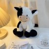 HWD 9.8'' Soft Cow Plush Dolls Stuffed Animals Toys Gifts for Kids, Toddler, Birthday, Valentines, Christmas (Sitting)