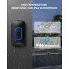 TECKNET Wireless Doorbell, Portable Doorbell with RGB Light, Battery Powered IP66 Waterproof Cordless Door Chime Kit, 1300 ft Wireless Range, 60 Chimes & 5 Level Volume, Using Time up to 4.5 Years