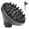 Upgraded Diffuser Nozzle for Dyson Curling Iron Converting for Dyson Airwrap Styler to Hair Dryer Diffuser Attachment, for Airwrap Attachment Nozzle, 973365-01, Grey