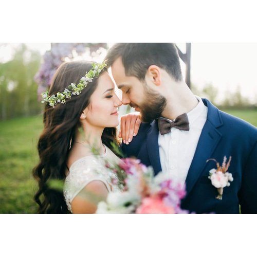 HJYHYN Flower Crown Boho Flower Wreath Artificial Floral Crown Bridal Headpiece Greenery Crown for Wedding Ceremony Party Festival