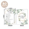 OICPYD Housewarming Party Games, Who Knows Us Best, Greenery New Home, New House, New Homeowner Party Games Cards, 30 Sheets Each Pack