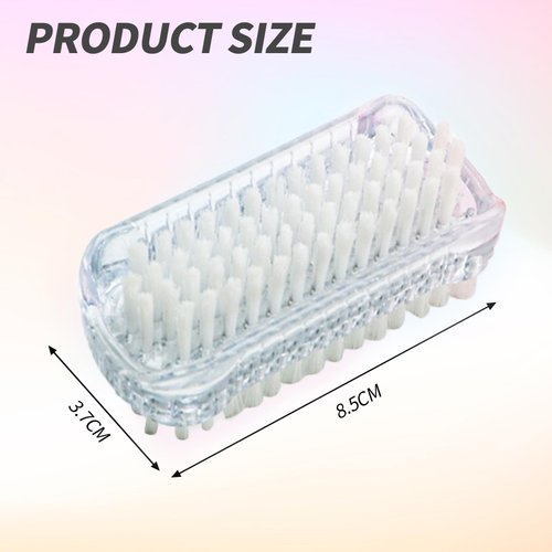 2 Pack Nail Cleaning Brush Fingernail Scrubber with Soft and Stiff Bristles Nail Scrub Brush for Men Women Kids 2 Sided Nail Brush for Effective Cleaning
