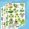 Frog Temporary Tattoos - Frog Birthday Decorarions Party Favors Supplies Gift Idea For Kids Teen Boy Girl Animal Décor Cute Lovely