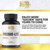 Golden After 50 Probio-Lite - for Gut Health and Digestion Support - Probiotics for Men and Women - 30 Gelatin Capsules - Probiotics for Occasional Heartburn, Gas, Indigestion