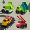 Toddler Car Toys for 1-3 Year Old, 4 Pcs Dump Truck Toys and Mixer Cement,BPA Free Outdoor Toys for Toddlers,Christmas Birthday Gifts for Toddler Boy Girl 3-4