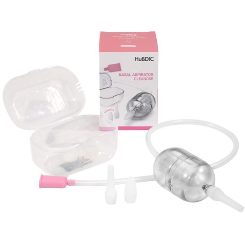 Baby Nasal Aspirator Safe and Hygienic Nose Cleaner Mucus Remover, Cleanable & Reusable Nasal Congestion Relief, Safe & Easy Nasal Congestion Relief for Newborns & Toddlers, BPA & Phthalate-Free