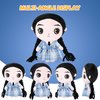 BAOWEI Plush Toy Doll Set with 3 Dress-Up Outfits,10 Inch Soft Plush Stuffed Halloween Monster Doll with Dresses,Birthday Gift DIY Toys for Girl,Boys,Kids and Fans