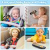 Baby TV Remote Control Toy with Sound and Light, Music Toys for Baby 6-24 Months, Infant Teether Toys, Early Development Toys with 3 Language English/French/Spanish for Toddlers 6 12 18 Month