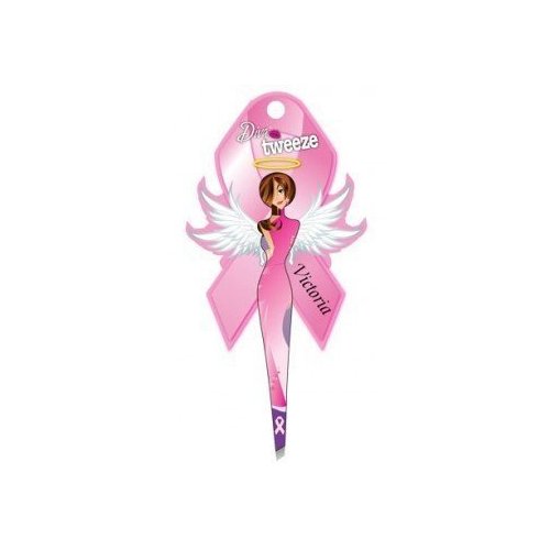 Diva Tweezer Professional Tweezers Breast Cancer Awareness Pink Ribbon Edition Victoria TW1006V