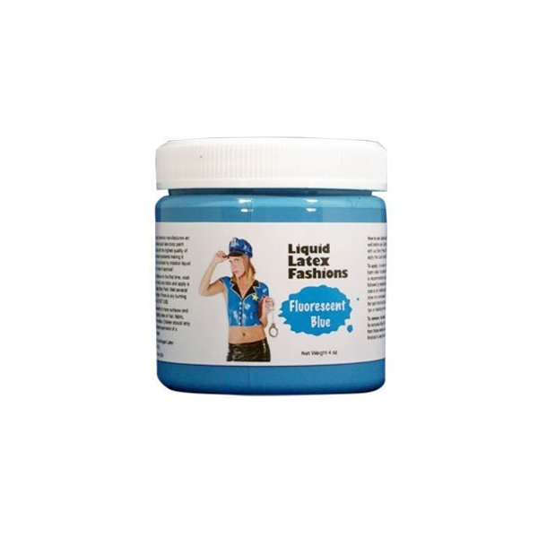 Face and Body Paint – Ammonia Free Liquid Latex, Ideal for Art, Theater, Halloween, Parties and Cosplay for Adults and Kids – 8 oz, Fluorescent Blue