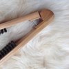 Double Sided Wood Clamp Hair Brush for Easy Straightening, Smoothing and Preventing Hair Damage, 22cm Length, ()