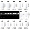 LoveOurHome 240pc White Press on Nails Medium Square Fake Nails Press ons Square Nail Tips Gel False Nails Colored Presson Artificial Fingernails & Glue Adhesive Tabs Women Girls Manicure Decor