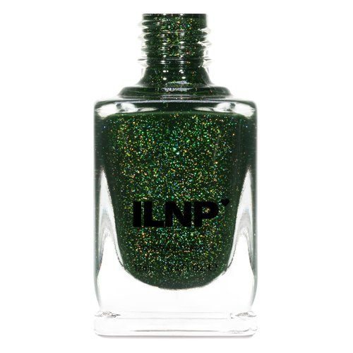 ILNP Forest Drive - Holiday Green Holographic Jelly Nail Polish