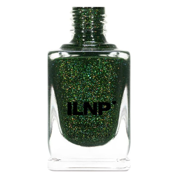ILNP Forest Drive - Holiday Green Holographic Jelly Nail Polish
