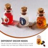 ibasenice Mini Figurine Food Toy 3 Pcs Miniature Charms Miniature Milk Bottles Tiny Stuff Toy Yogurt Alloy Strawberry Jam Honey Doll House Furniture