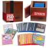 Monster Wooden Deck Box w Strong Magnetic Lid & Security Band- Premium Holds 150 Sleeved Cards- Compatible w Yugioh Commander Magic the Gathering MTG Sports Card, All Trading Card TCG Games, Xmas Gift