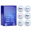 Shanker Golf Balls - Rude Trick Balls with Funny Sayings (6 Ball Gift Pack, Novelty Gag, Playing Quality) - Hero Edition - The #1 Ball for Shite Golfers