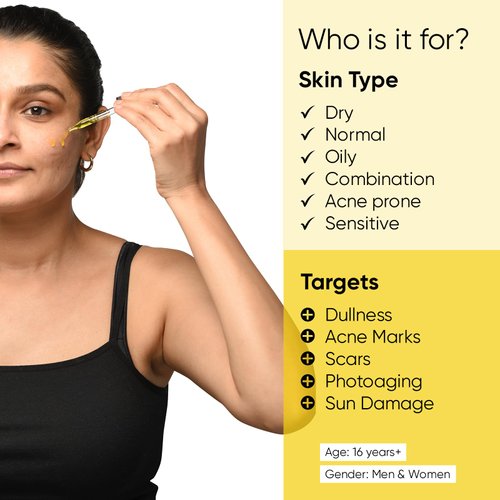 Minimalist Pure Rosehip Oil with Vitamin C Face Serum for Glowing Skin | Facial Oil For Men & Women | 30 ml