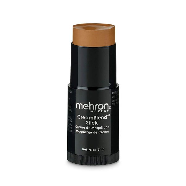 Mehron Makeup CreamBlend Stick | Face Paint, Body Paint, & Foundation Cream Makeup| Body Paint Stick .75 oz (21 g) (Medium Dark 3)