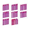 STIFFIE Whipline Red/Purple 3" Alpha-Numeric Registration Identification Numbers Stickers Decals for Boats & Personal Watercraft