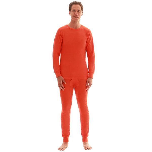 At The Buzzer Thermal Underwear Set for Men 95962-Orange-L