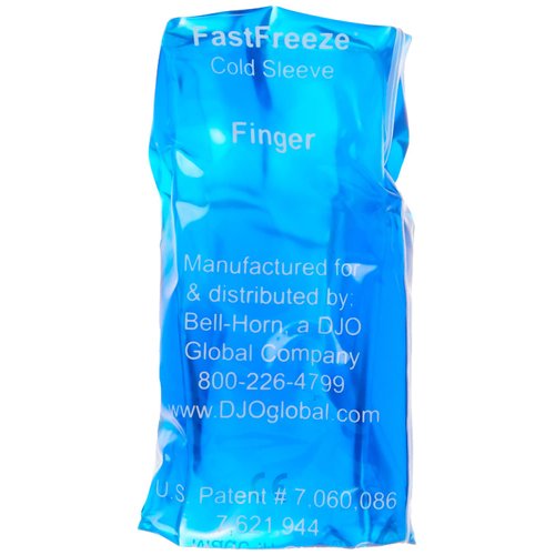 Fast Freeze Naturally Cool Cold Therapy: Finger Compression Sleeve, One Size Fits Most