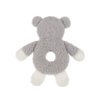 Apricot Lamb Baby Hippo Soft Rattle Toy, Plush Stuffed Animal for Newborn Soft Over 0 Months (Hippo, 6 Inches)