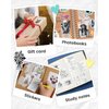 HiHTV Sticker Printer - Mini Sticker Maker Machine with 3 Roll Tapes, Bluetooth Portable Inkless Printpods Pocket Printer for Kids Study Notes, Anatomical Diagrams, Photos, Kids Gift