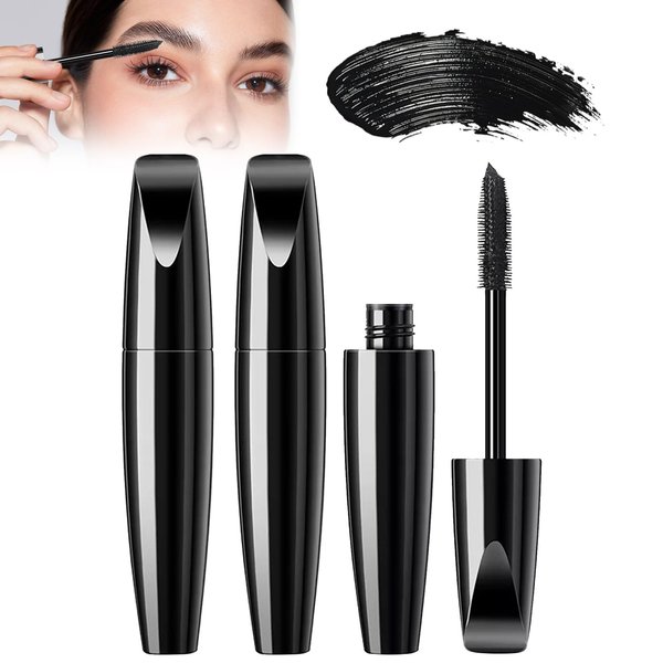Vitae Charm Pro Age Mascara, Vitae Charm Mascara, Waterproof Vitacharm Mascara, 3D Vitae Charm Waterproof Mascara for Women, Smudge Proof & Long Lasting Eyelash Makeup (2PC)
