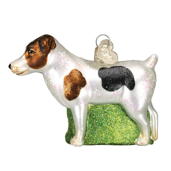 Old World Christmas Ornaments: Dog Collection Glass Blown Ornaments for Christmas Tree, Jack Russell