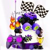 Purple Monster Truck Cake Topper Monster Truck Cupcake Toppers For Monster Truck Party Decorations Monster Truck Birthday Decorations
