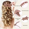 KICOSY 4PCS Flower Flat Claw Clips for Women Flat Claw Clips for Thick Hair Styling Clips No Bend Alligator Hair Clips Duck Billed Hair Clips Matte French Hair Clips Hair Barrettes