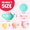 JOYIN 18PCS Pretend Play Tea Party Set Play Food Accessories BPA Free, Phthalates Free, Plastic Tea Set, Mini Kitchen for Kids, Gifts for Toddler Boys Girls Ages 1,2,3,4,5,6 Years Old